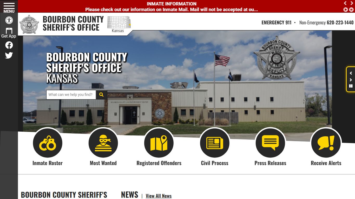 Inmate Roster - Released Inmates - Bourbon County KS Sheriff’s Office